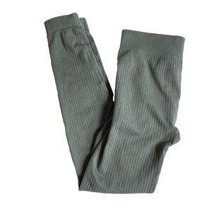 Bo+Tee Leggings Size M Green Super Skinny Slim Fit Elastic Waistband Stretch